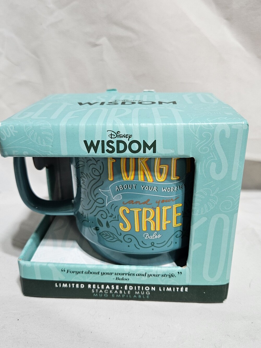 Disney Wisdom Baloo Jungle Book Stackable Mug Collection 2019 New in Box